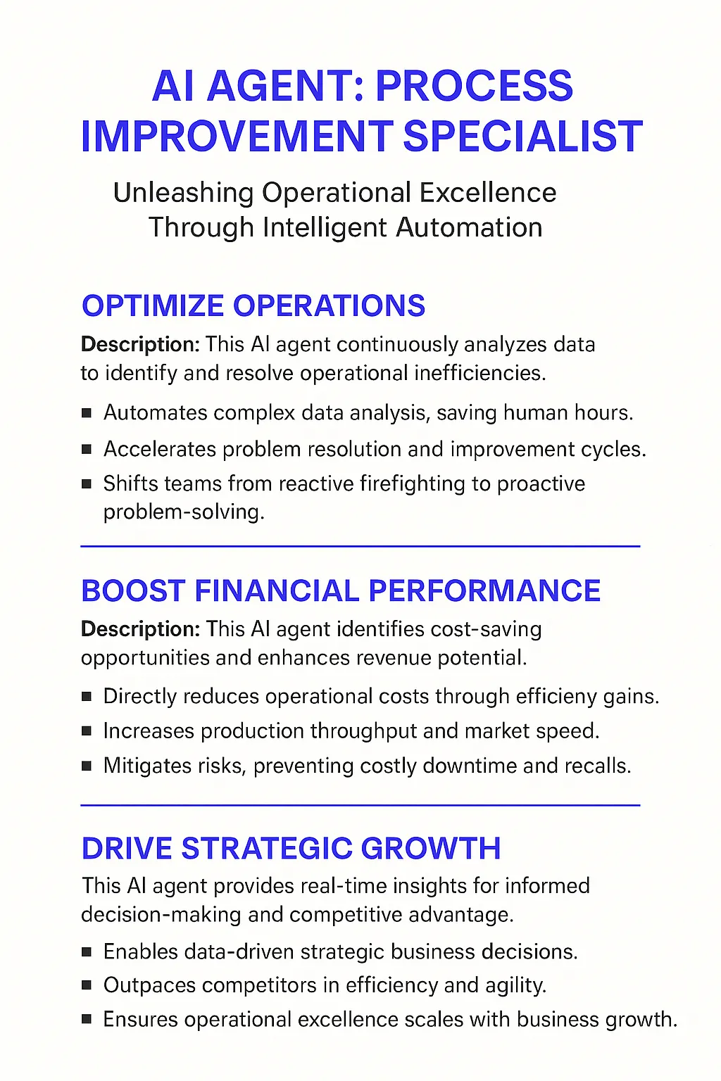 Process Improvement Specialist