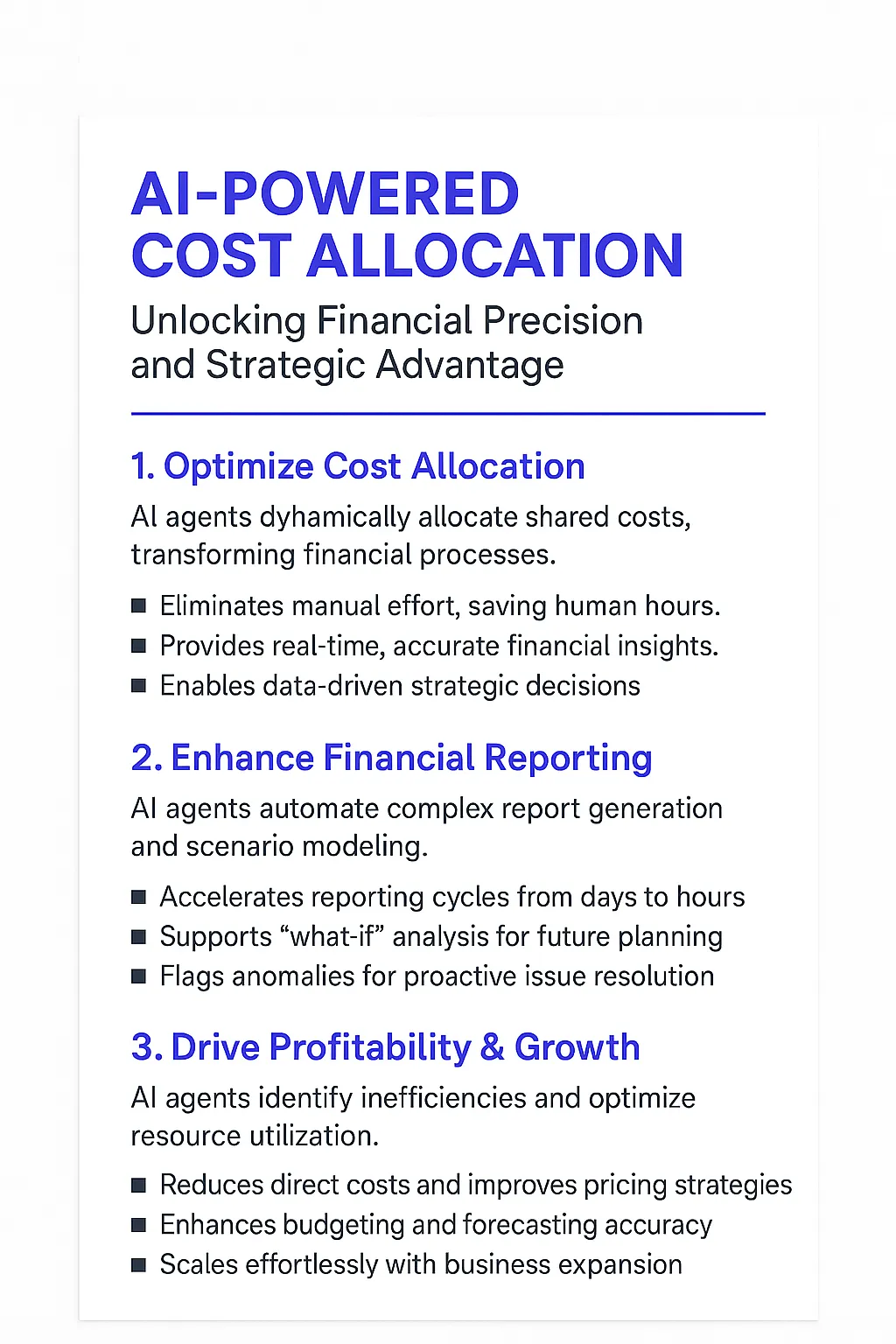 Cost Allocation Optimization AI Agents