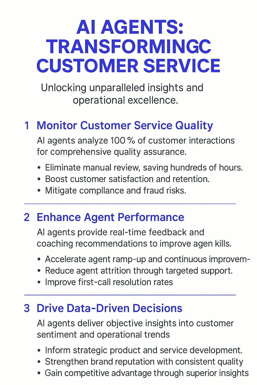 Customer Service Quality Monitoring AI Agents