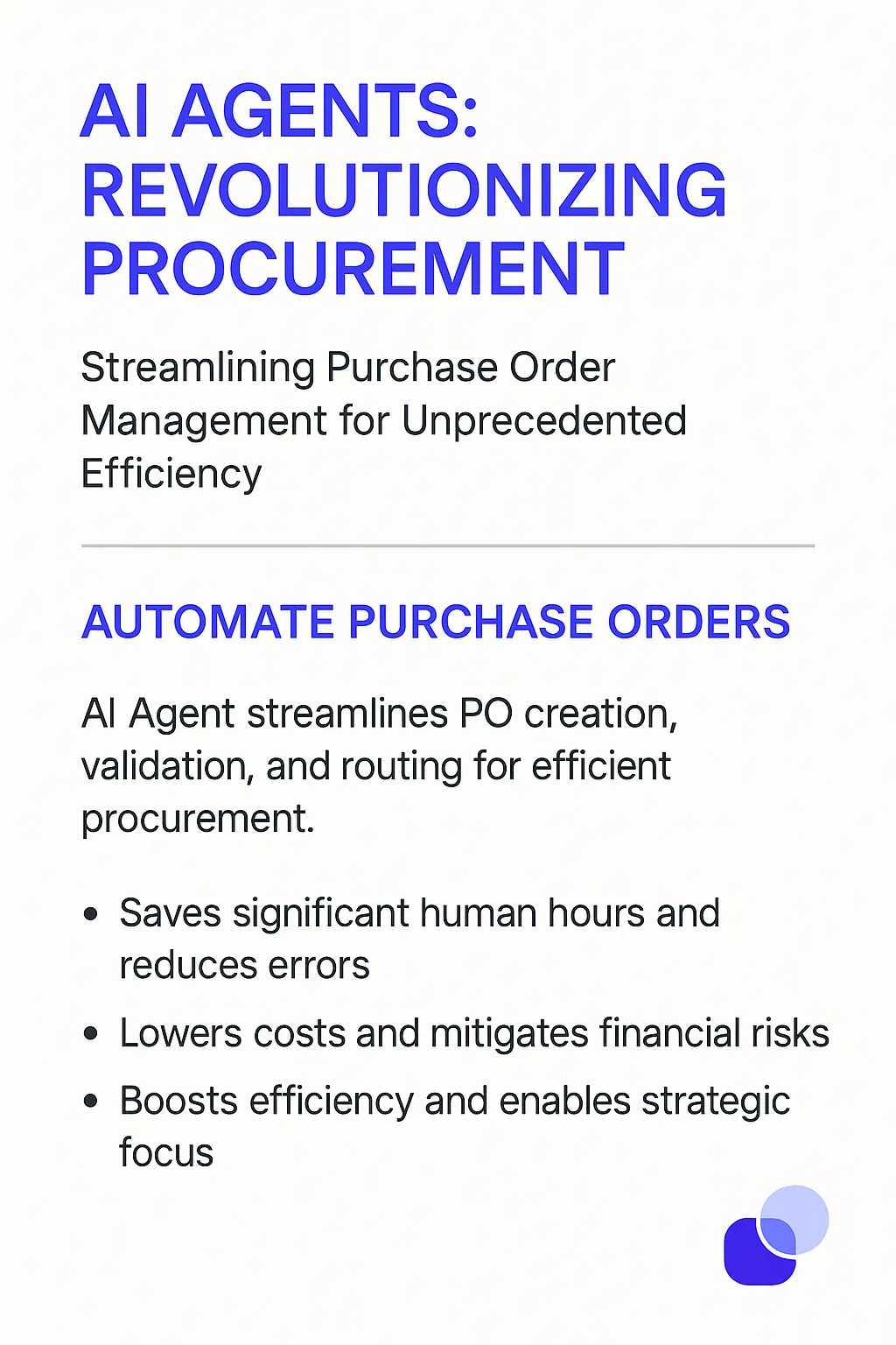 Purchase Order Management AI Agents