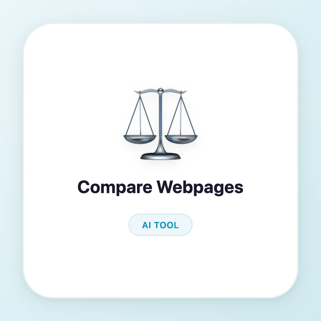 Compare Webpages - Relevance Marketplace