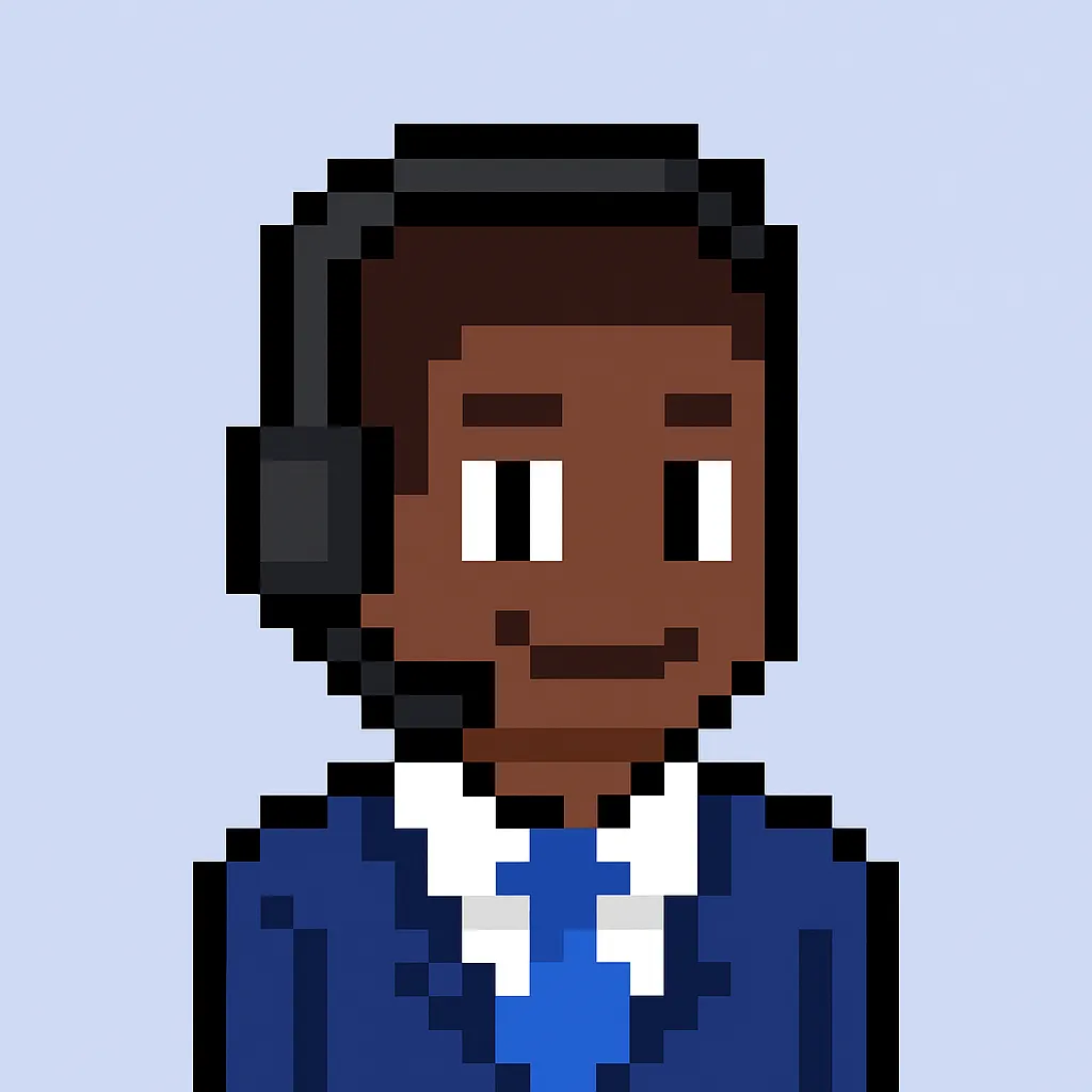 AI customer query handler agent avatar - friendly customer service representative with headset for automated customer support solutions